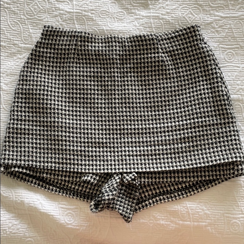 Zara Gingham Skort